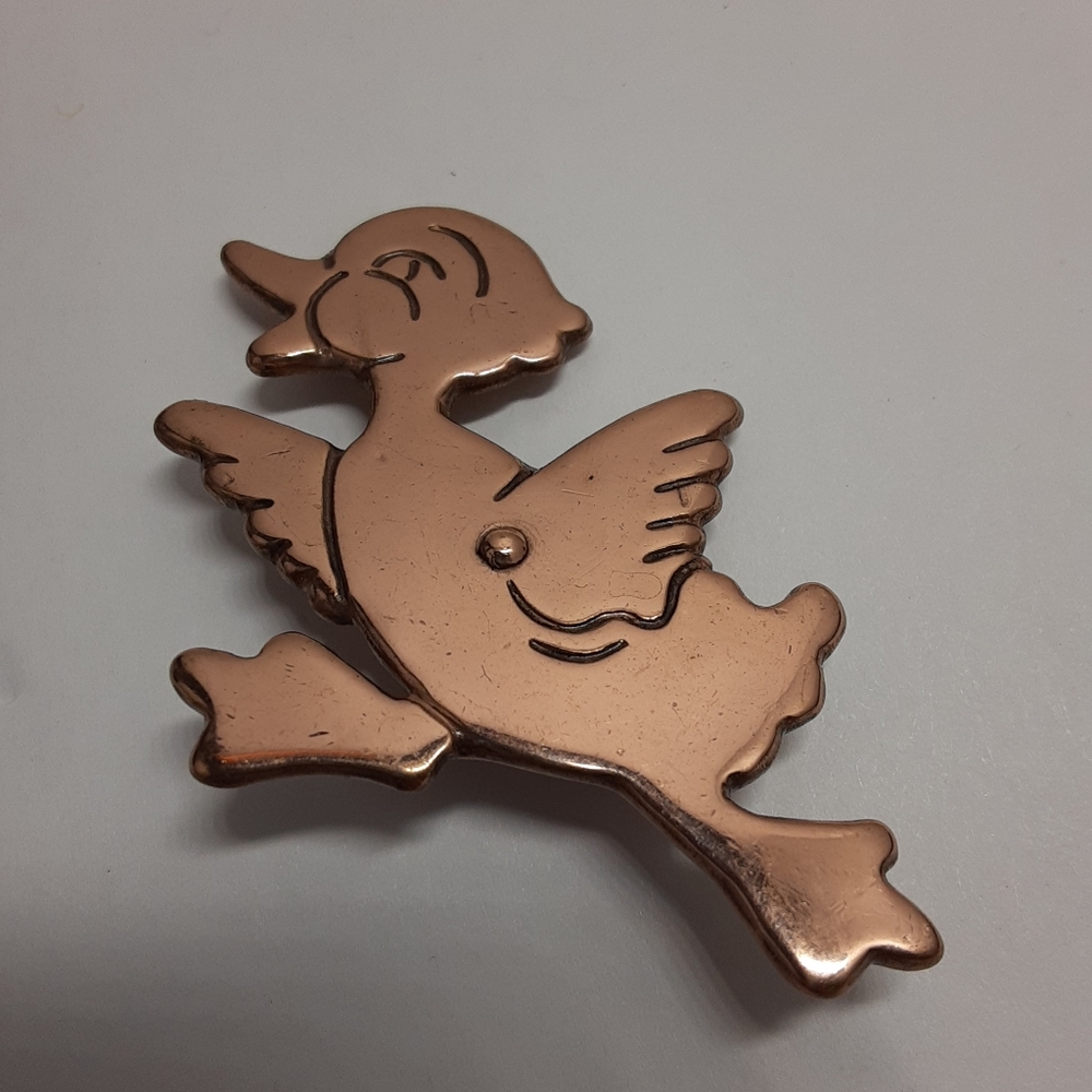 Vintage Antique Duck Bird Pin